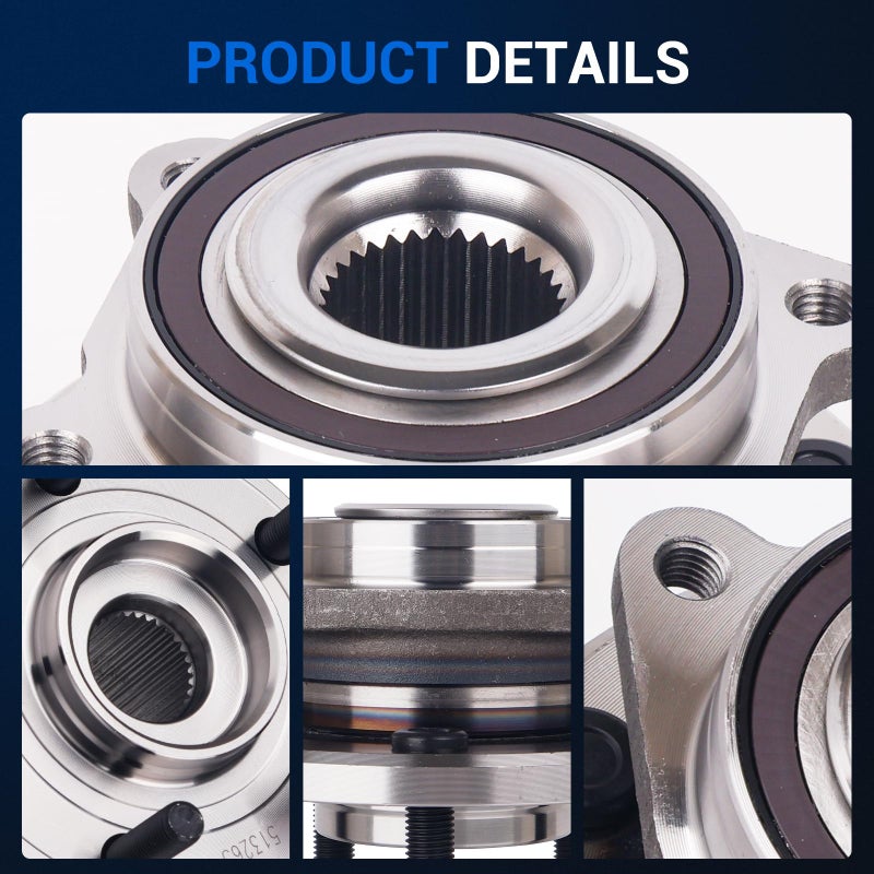 Autoround 513263 Front Wheel Hub and Bearing Assembly (ABS Encoder) Fit for Chrysler 200 2011-2014, Sebring/Cirrus 2007-2010, Dodge Avenger 2008-2014 5 Lug - Image 5